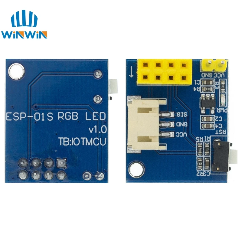 ESP8266 ESP 01 01S WS2812 RGB светодиодный модуль контроллера для IDE/SATA светильник кольцо