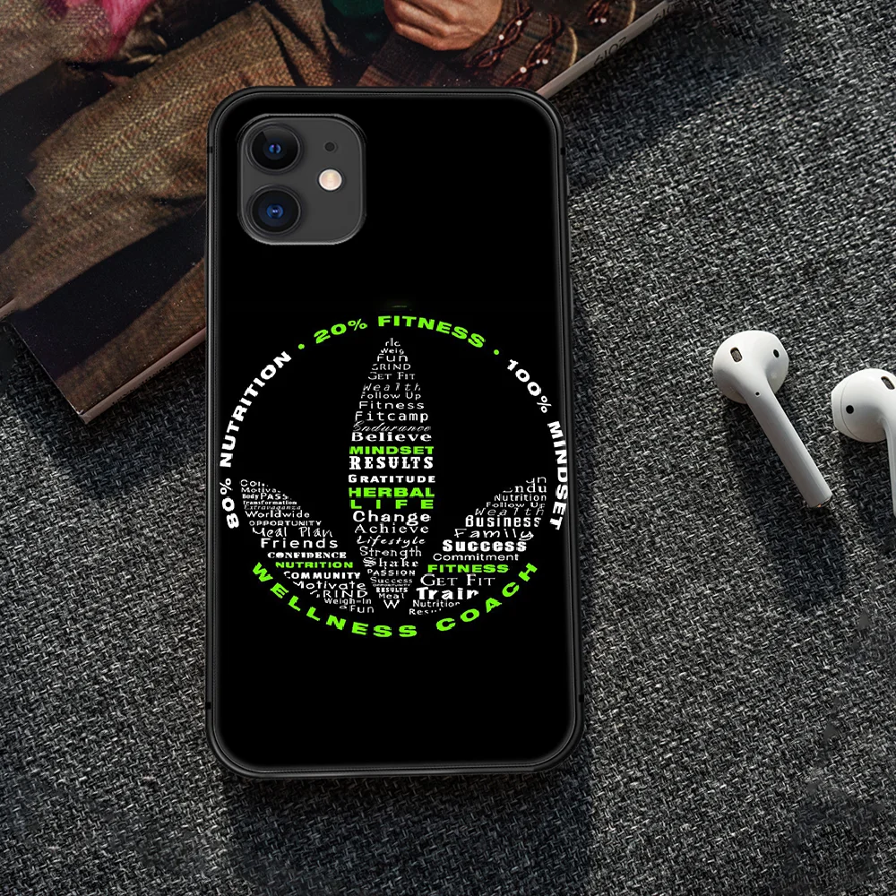 

Herbalife Phone Case Cover Hull For iphone 5 5s se 2020 6 6s 7 8 12 mini plus X XS XR 11 PRO MAX black Bumper Tpu Prime Painting