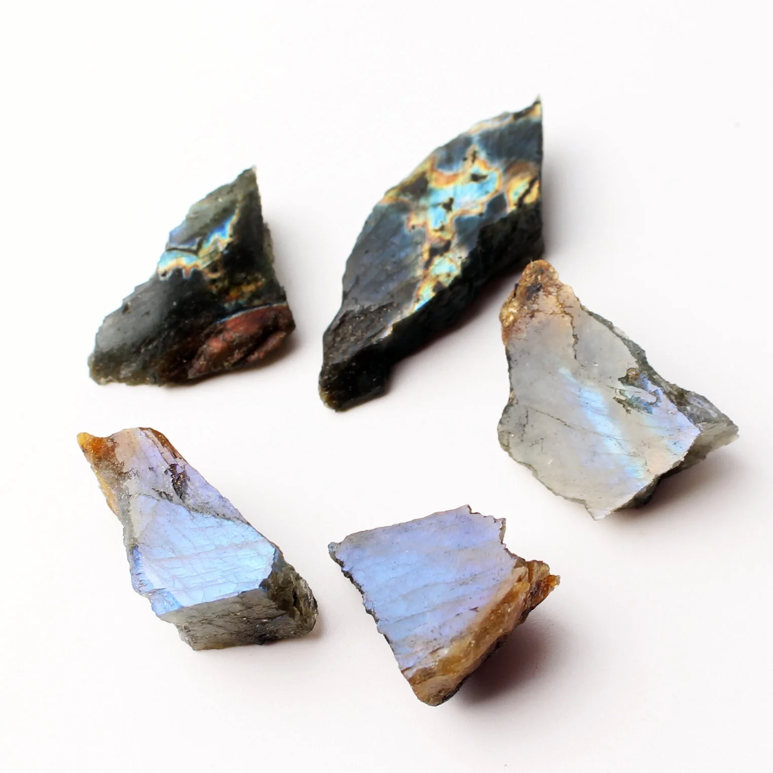 1 шт. натуральный лабрадорит кристалл необработанный камень одна сторона