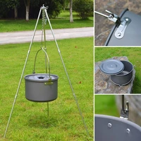 4 2l camping hanging pot outdoor aluminium alloy camping equipment tools picnic hiking cookware utensils tableware for camping