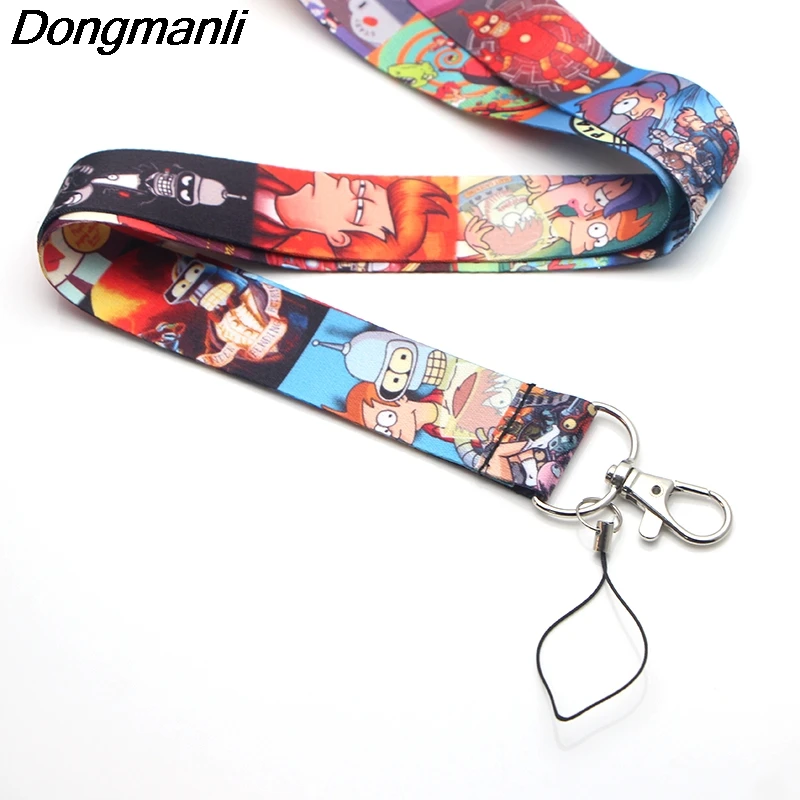 PC129 Futurama бейдж со шнурком ID Lanyards/Мобильный телефон Веревка/ключ нашейные ремешки Ремешки