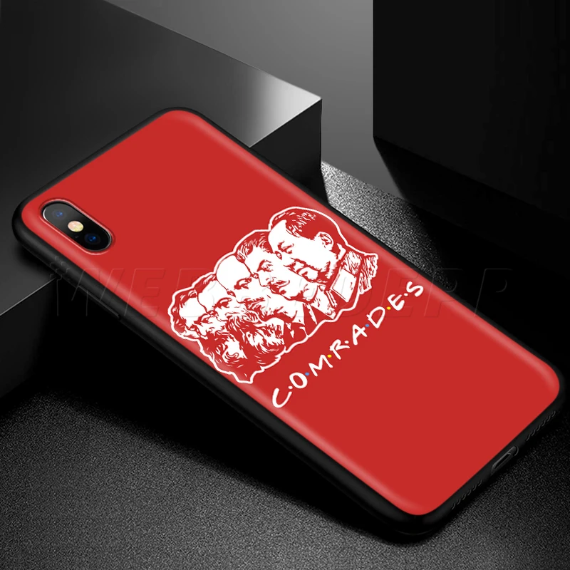 Webbedepp коммунистической друзья товарищи чехол для Apple iPhone 12 11 Pro XS Max XR X 8 7 6 6S Plus 5 5S SE |