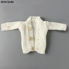 Вязаное пальто для куклы Барби, вязаная одежда, теплый свитер, топы, аксессуары для кукол 16, детская игрушка сделай сам