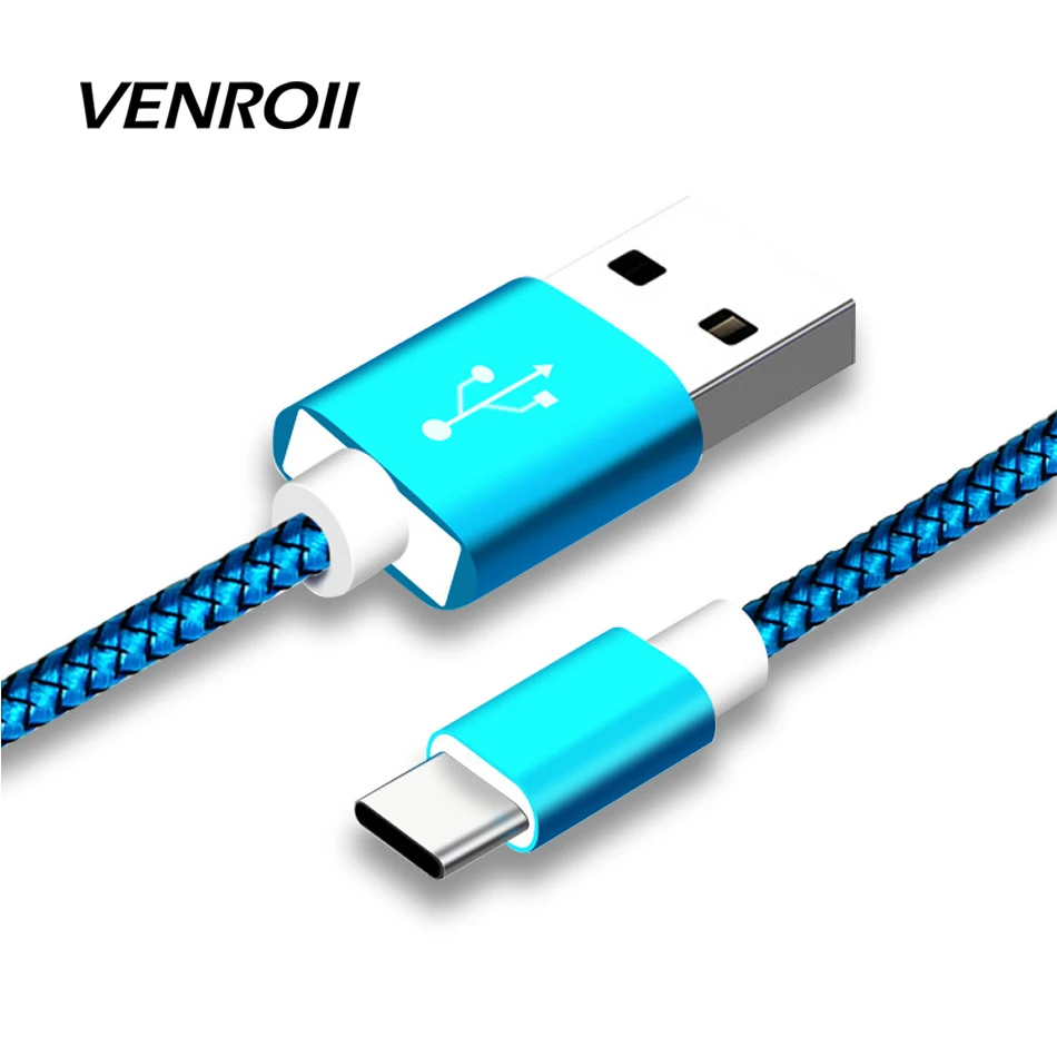 Usb type-C кабель для быстрой зарядки мобильного телефона Android для huawei P20 Lite Pro Синхронизация данных зарядный нейлоновый шнур для samsung Galaxy S9 S8