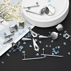 Застежки-гвоздики для сережек, из нержавеющей стали, 10 шт.лот