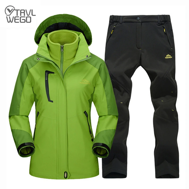 TRVLWEGO женские зимние походные треккинговые лыжные альпинистские