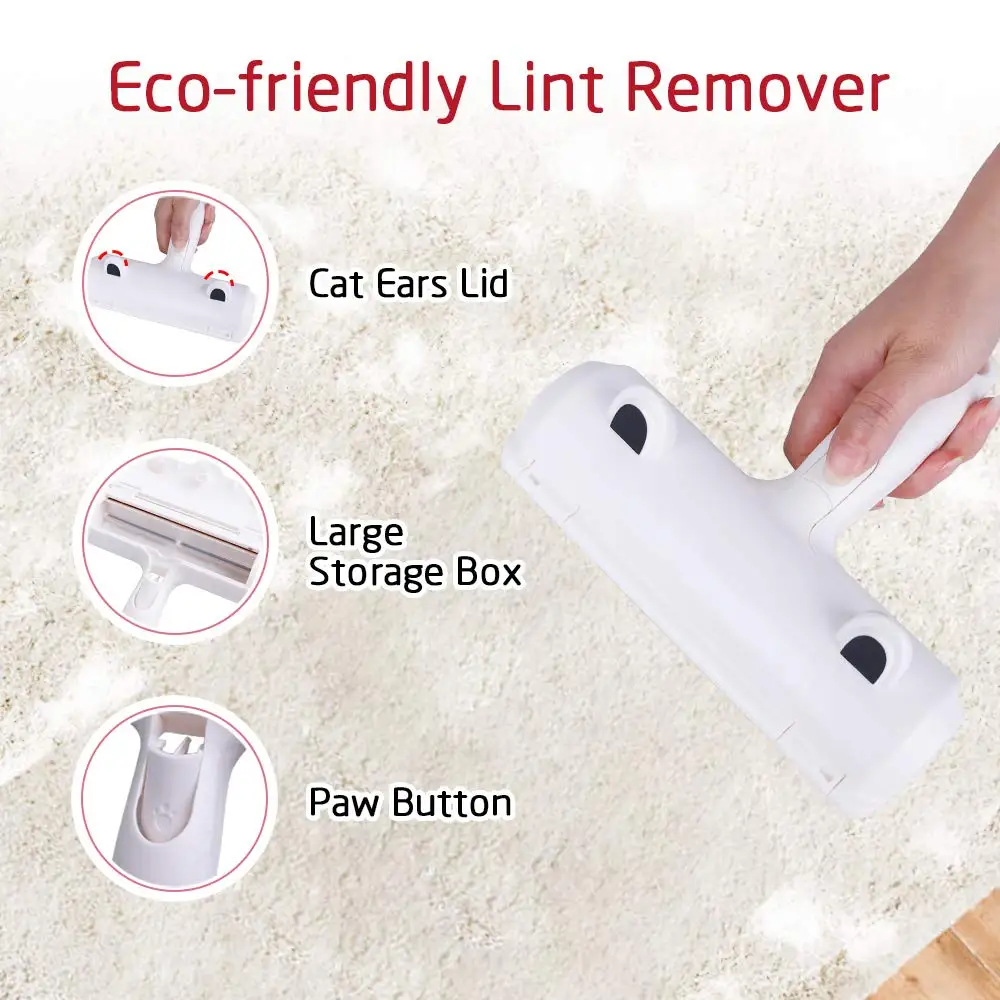 

Pet Hair Remover Roller Portable Cat Dog Hairs Cleaning Brush Reusable Pets Hair Removing Tool For Small Medium Large Dogs