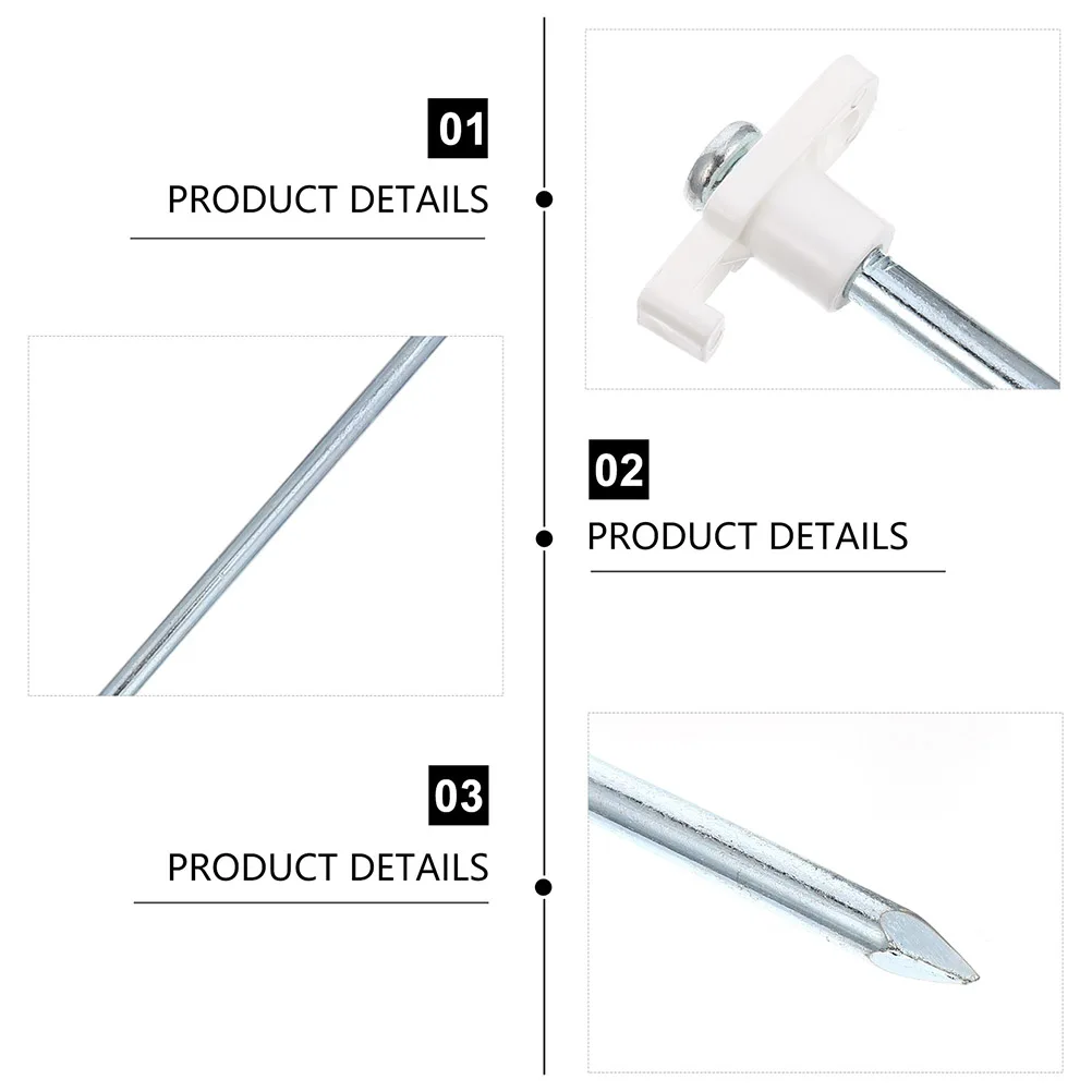 

4/6pcs 25cm Outdoor Camping Stainless Steel Tent Nails Sand Ground Stakes Ground Awning Tent Pegs Stakes Camping Accessories