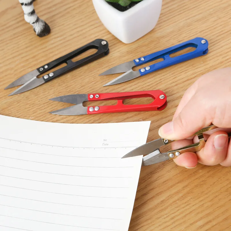 U-образная Пружинные Ножницы для вышивки из нержавеющей стали бытовой триммер