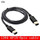 1394 6-контактный 6pin IEEE 1394 IEEE 1394 Firewire 400 6 6 кабель iLink IEEE 1394 1,5 м черный 150 см 5 футов