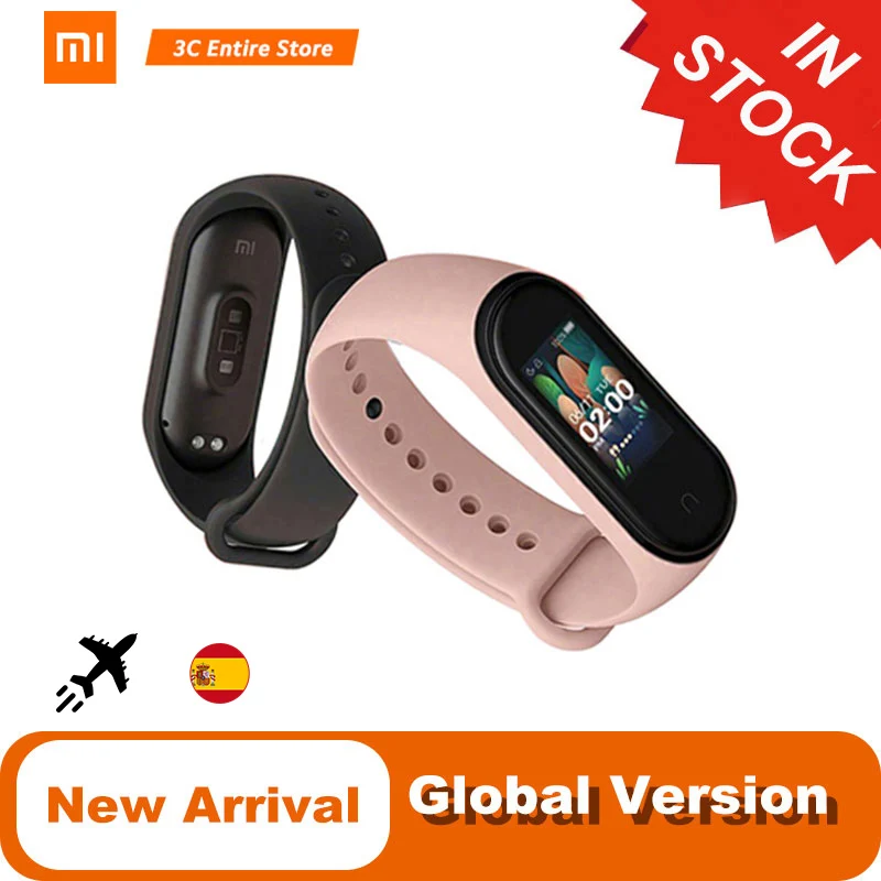 Фитнес смарт-браслет Xiaomi Mi Band 4 Bluetooth 5.0 функция MP3 музыки цветной экран контроль