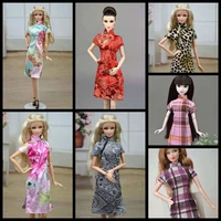 11 5 doll dress for barbie clothes floral cheongsam chinese qipao party gown princess outfits 30cm dolls accessories 16 toys