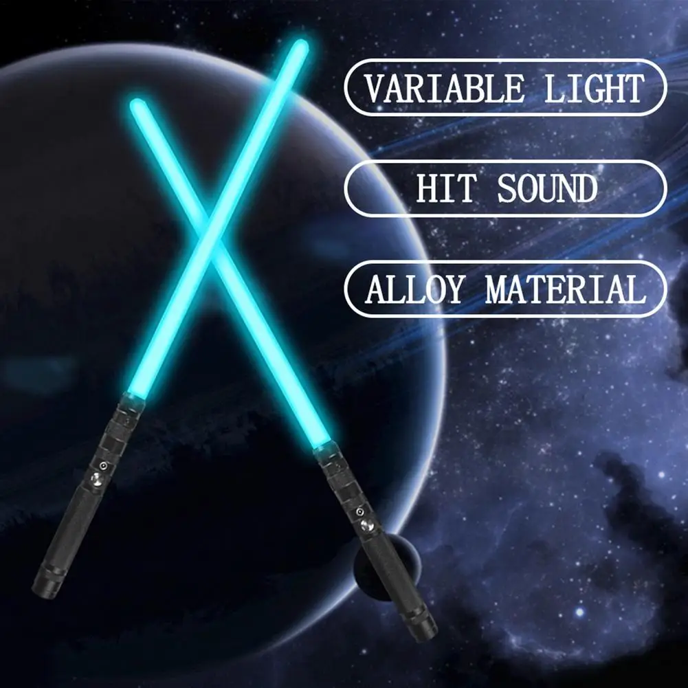 Sable de luz de empu&ntilde;adura de Metal para adultos y ni&ntilde;os, sable l&aacute;ser de duelos pesados, 12 colores, simulaci&oacute;n de sonido, regalos de Navidad, Cosplay-2