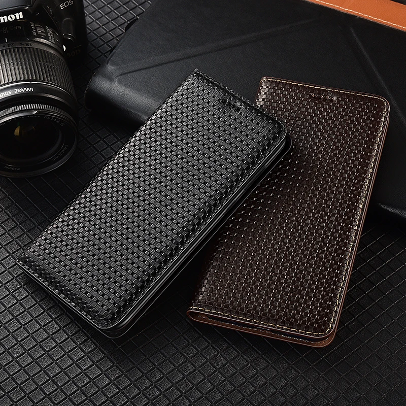 Чехол-книжка из натуральной кожи с бамбуковой текстурой для Nokia X5 X6 X7 X71 X10 X20 |