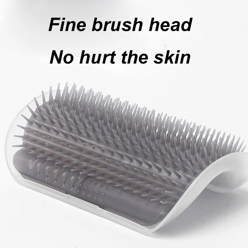 Pet Products for Cats Brush Corner Cat Massage Self Groomer Comb with Catnip Rubs The Face A Tickling | Дом и сад