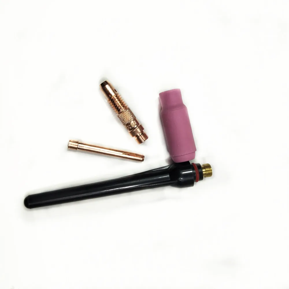 Аргон TIG сварочный фонарь расходные материалы 4 шт. электрода цанговые тела