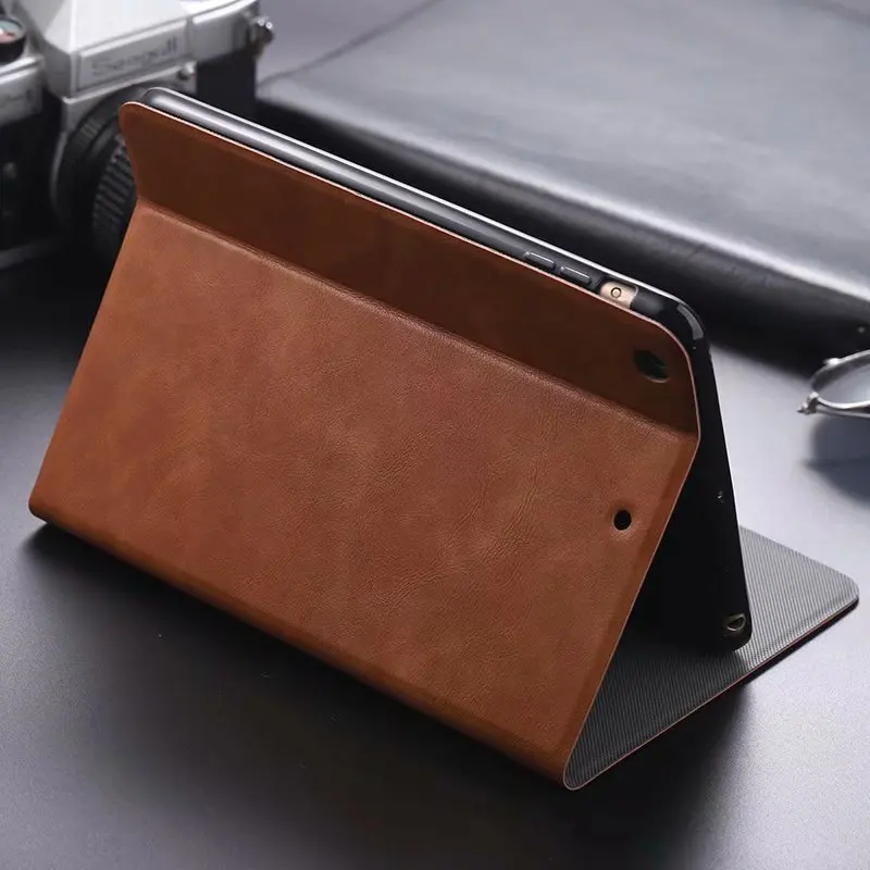Чехол для Apple iPad mini 5 2019 умный флип-кошелек из воловьей кожи подставка чехол
