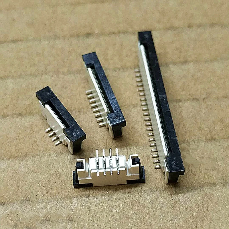 10 шт. вертикальные цельные розетки FPC/FFC 1 0 мм с соединительным замком 4P 6P 8P 10P 12P 14P
