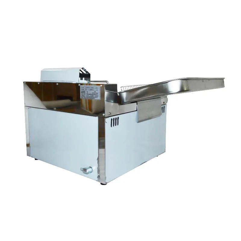 1 шт. 17L высокой емкости торговая газовая нержавеющая сталь сковорода для жарки с