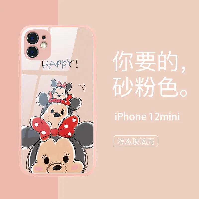 

Disney cute cartoon Mickey Minnie original phone case for iPhone 7/8P/X/XR/XS/XSMAX/11/12Pro/12mini Phone Girls Case Cover