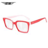 2021new anti blue glasses net red eye protection flat frame blue eye male and female non degree large frame square retro goggles