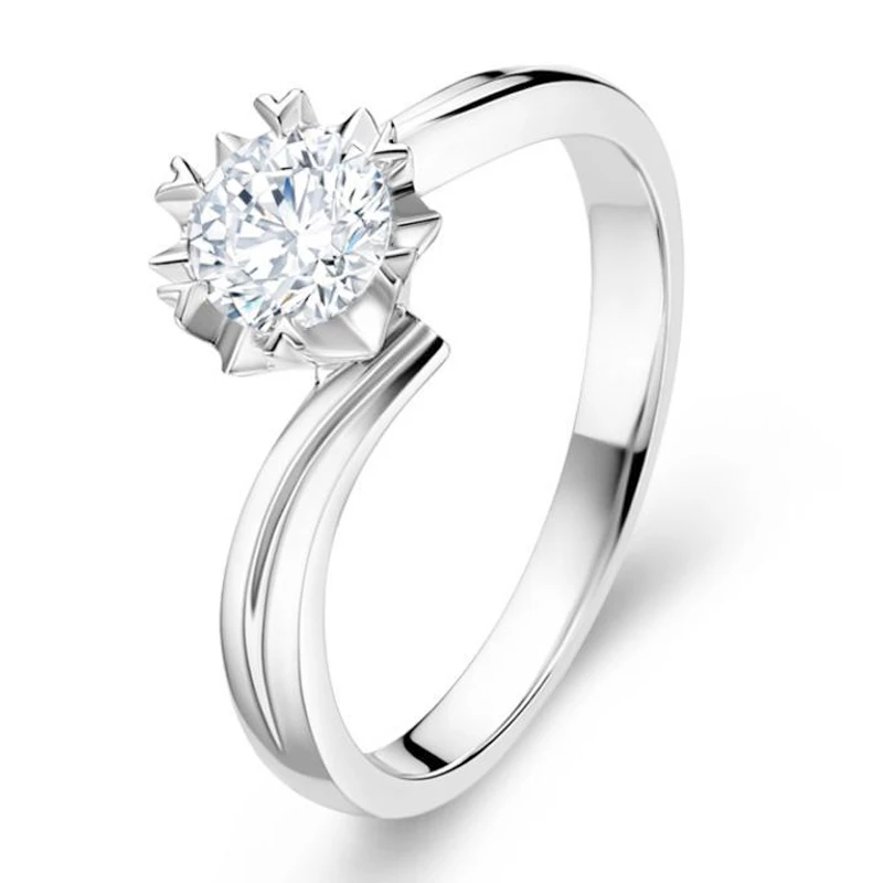 

MeiBaPJ Moissanite Gemstone Fashion 1 Carat/2 Carats Diamond Ring VVS1 925 Sterling Silver Fine Wedding Jewelry for Women