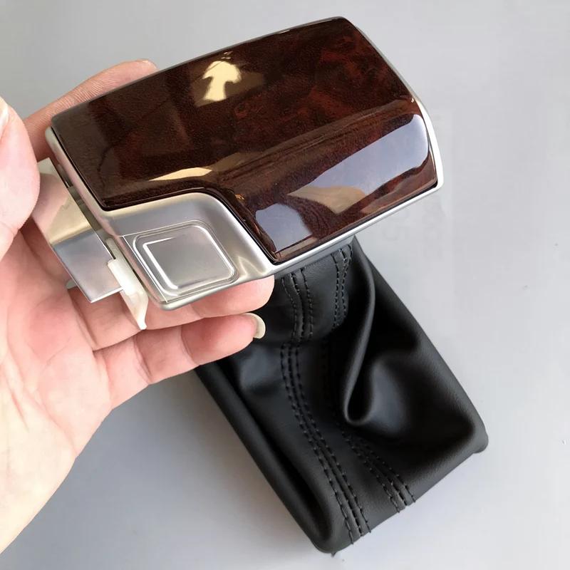 Автомобильная кожаная Хромированная ручка переключения передач для AUDI A6 A7 A3 A4 A5 c6