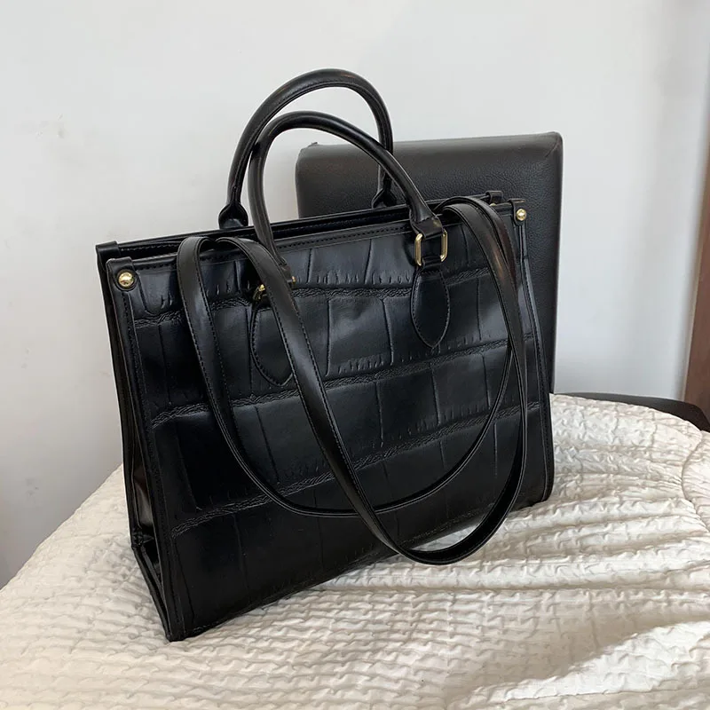 

2021 New Trendy Fashion Ladies Portable High-capacity Female High-end Western Style Shoulder Bag Texture Tote Bag Shopping Bag