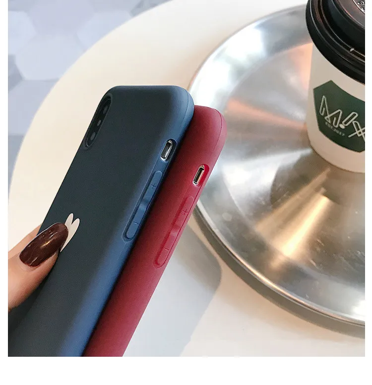 Роскошный винно-красный чехол для телефона с сердечком iPhone X XS Max XR милый пары