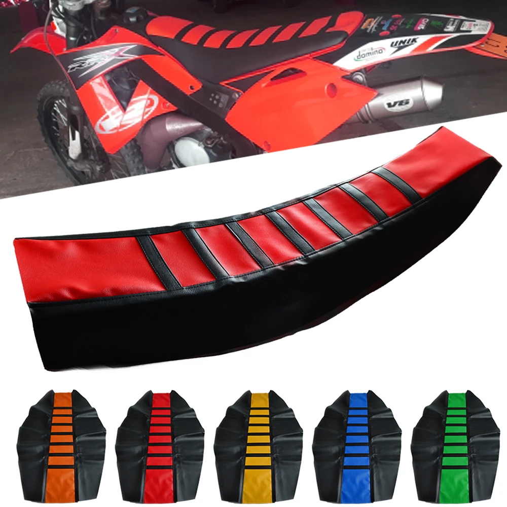 

For HUSQVARNA TC 65 85 CR/WR125-300 Honda XR 230 250 MOTARD Motocross Dirt bike Seat Cover Waterproof Non-slip Rain Dust Striped