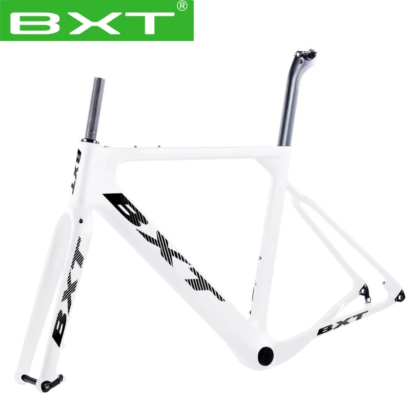 

BXT новая велосипедная Рама для гравия 700C BB386 глянцевая/матовая карбоновая велосипедная Рама V Brake Di2 T800 карбоновая рама для горного велосипед...
