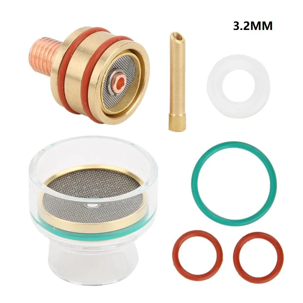 

TFM53NCN TIG Welding Torch Kit Glass Cup Collet Gas Lens For WP-17/18/26 Argon Arc Welding Torch