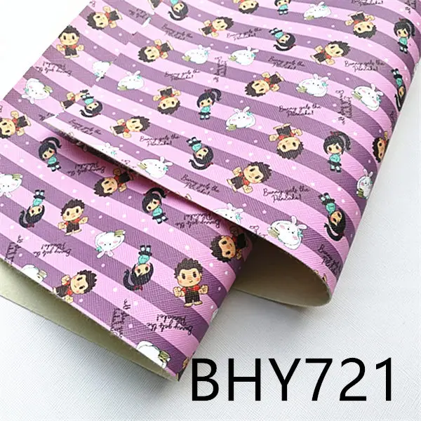 A4 20*33 см мультфильм печати искусственная кожа для DIY аксессуары BHY151