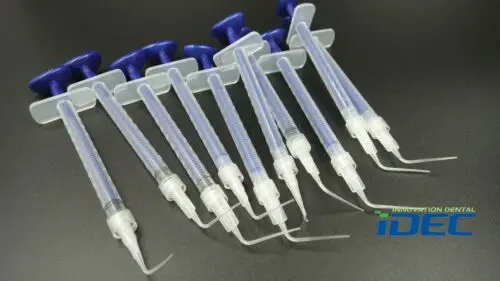 

Dental Disposable Syringe Endo Cortisomol refill syringe with Clear curved tip
