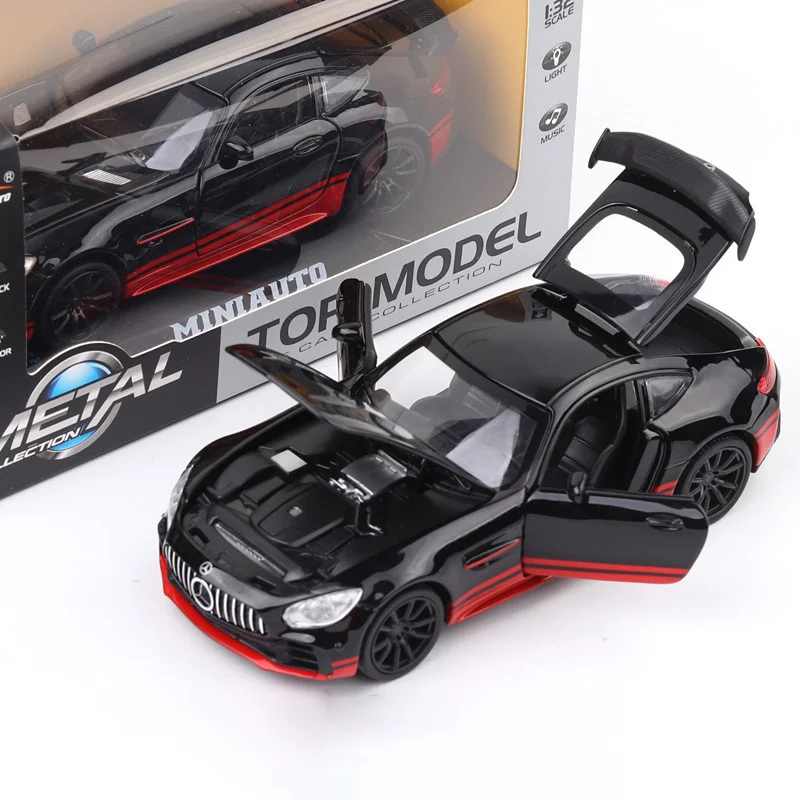 

Bisney 1/32 Model Toy Benz AMG GTR Sports Car Alloy Diecast Toys Boys Like Super Car Model Bar Decoration Collection Car Product
