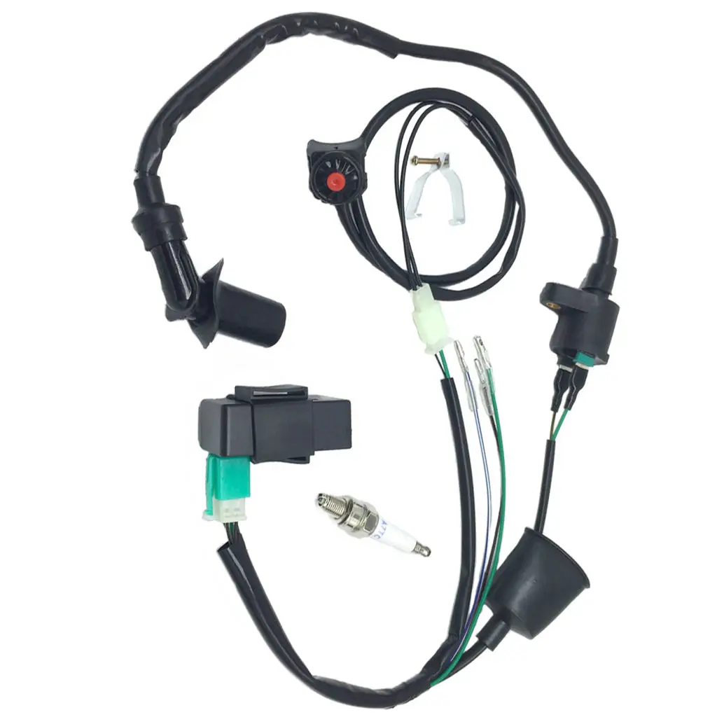 

1 комплект катушки зажигания и переключателя CDI Kill для квадроциклов 50 куб. См, 70 куб. См, 90 куб. См, 110 куб. См, 125 куб. См, мотовездеходов, карт, кро...