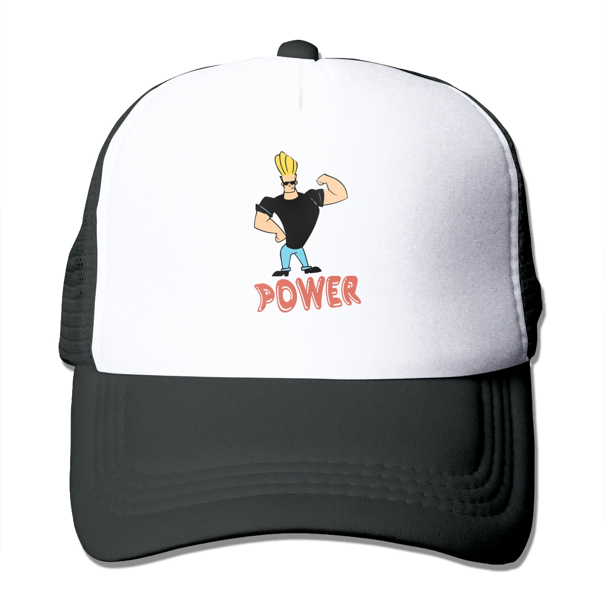 

Бейсболка с сеткой для мужчин и женщин, кепка с изображением силового тракера, с юмором Джонни Браво, в стиле хип-хоп