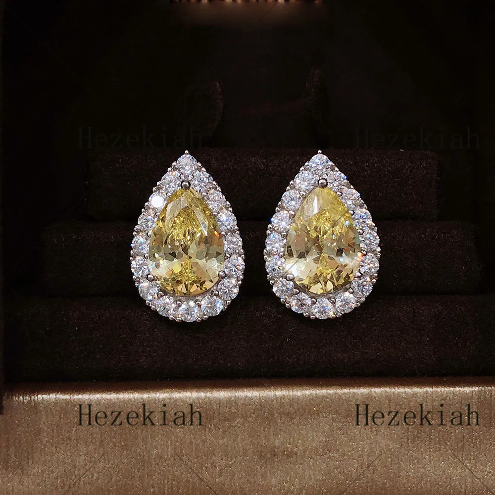 

Hezekiah Water droplets earrings high quality Aristocratic temperament ladies earrings Prom party earrings