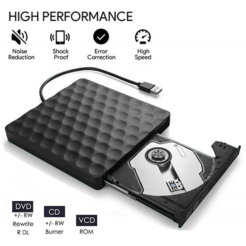 YiYaYo оптический привод USB 3,0 DVD привод CD rom плеер DVD RW горелка для ноутбука hp lenovo компьютер PC Macbook OS Окно 10