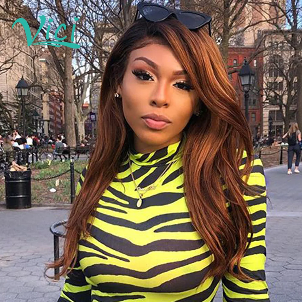 1b/30 медовые светлые парики на кружеве Волнистые Темно коричневые человеческие