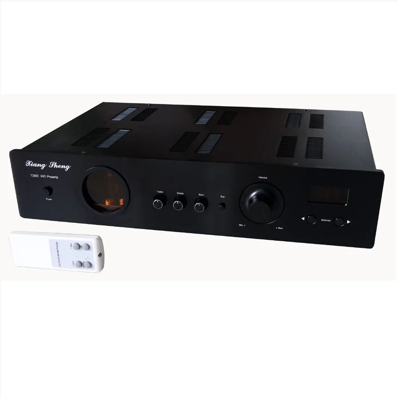 

XiangSheng Bluetooth 5.0 Remote control 728A Tube PreAmp Wada Shigeho Cuircuit 12AT7 12AU7 Tones Adjustable Pre-amplifier