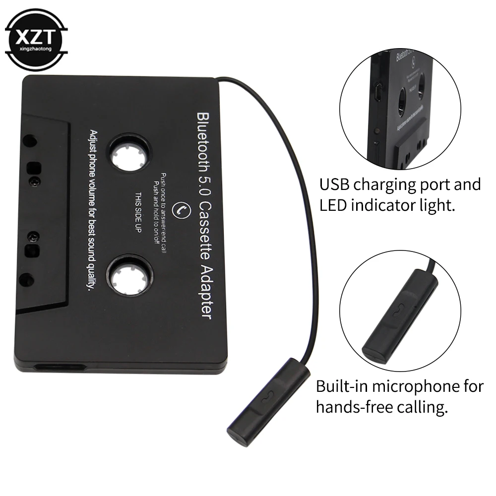Универсальный Bluetooth 5 0 конвертер автомобильная лента MP3/SBC/стерео аудио кассеты