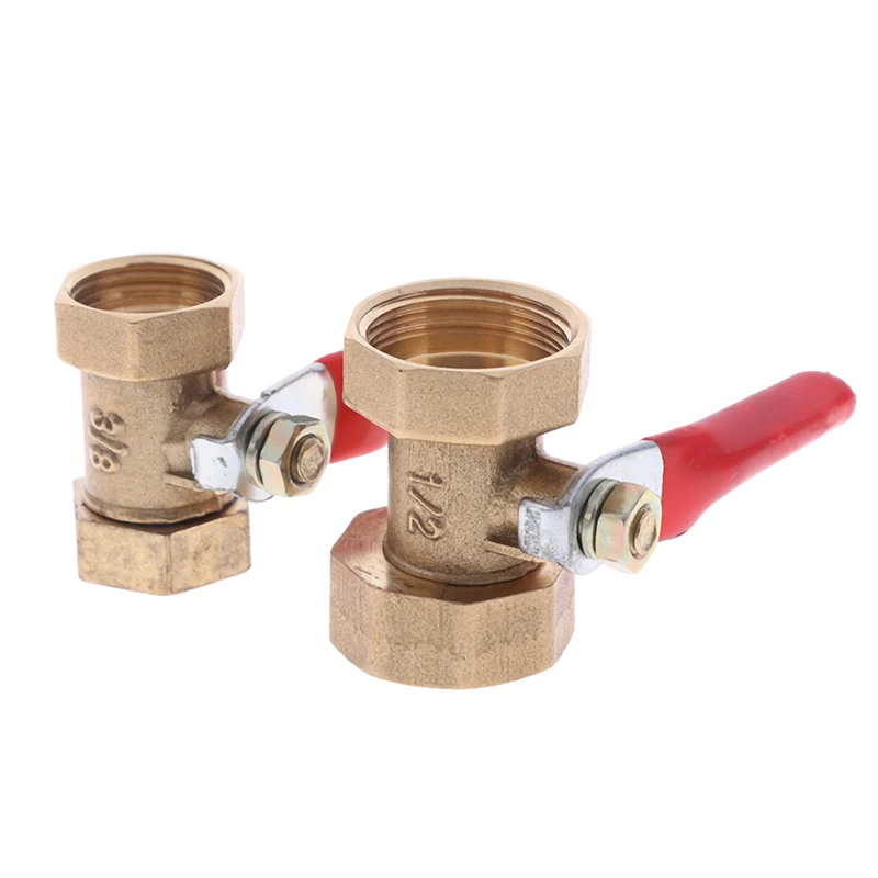 

1pcs Brass Ball Valve 1/8" 1/4" 3/8" 1/2" Double Female Thread Connector Joint