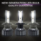 2 шт. Авто Светодиодные Автомобильные фары H7 9005 HB3 9012 H4 Автомобильная Лампа 6000 К COB чип 80 Вт 12000lm H1 H11 H4 противотуманных фар Все-в-одном налобный мини-фонарь