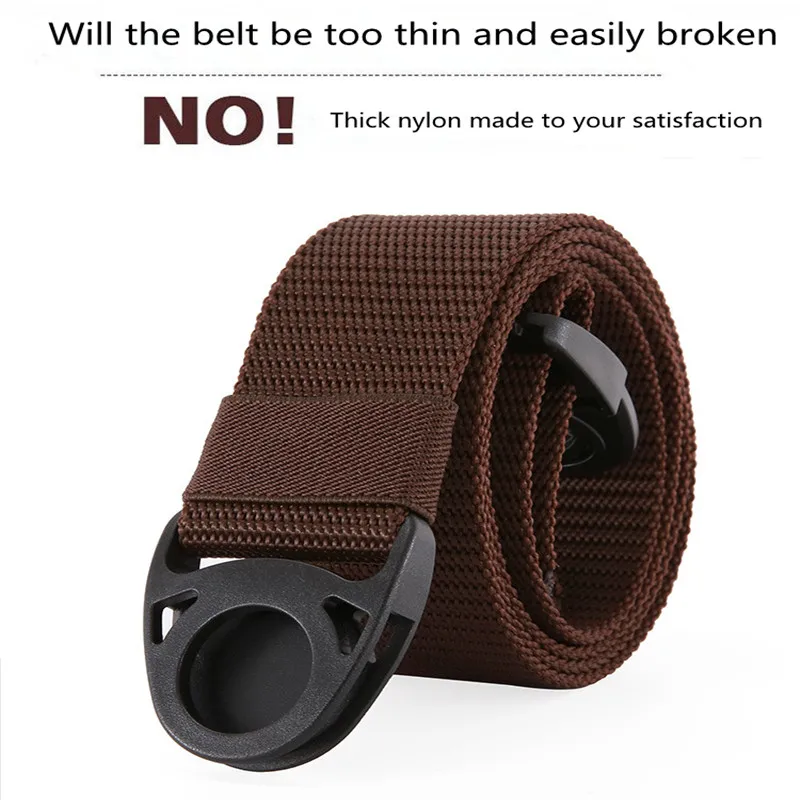 Холщовый ремень TJ-TingJun с пластиковой пряжкой и помпоном без железа