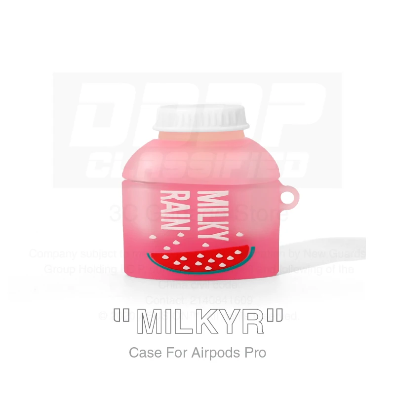 Мягкий защитный силиконовый чехол для Airpods 1/2 pro милый арбузный напиток Забавный
