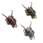 Бусы на веревочке для изготовления ювелирных изделий, винтажные золотые готические бусины-разделители в виде дракона, аксессуары для браслетов, оптовая продажа