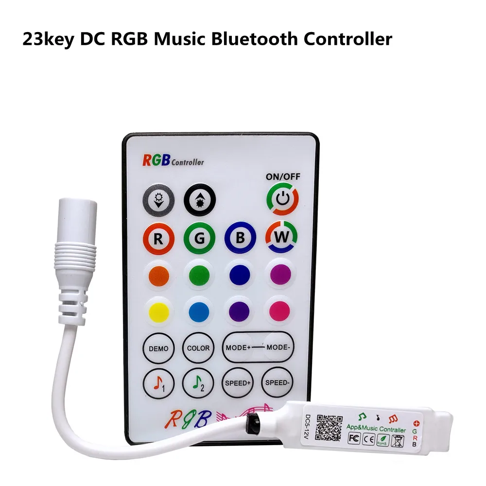 Миниатюрный RGB Bluetooth-контроллер 5 В 12 постоянного тока музыкальный BT