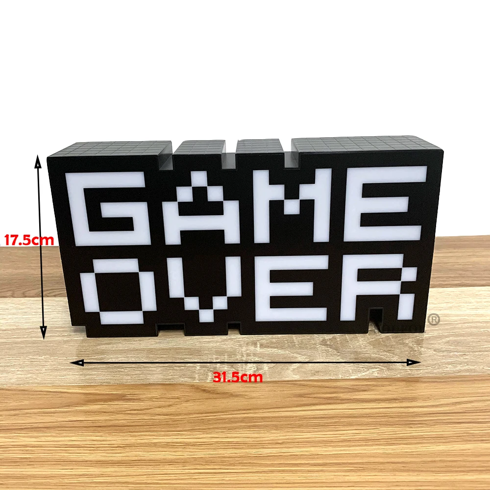 Game Over Голосовое управление игровой светильник для PS4 настроение вспышка лампа