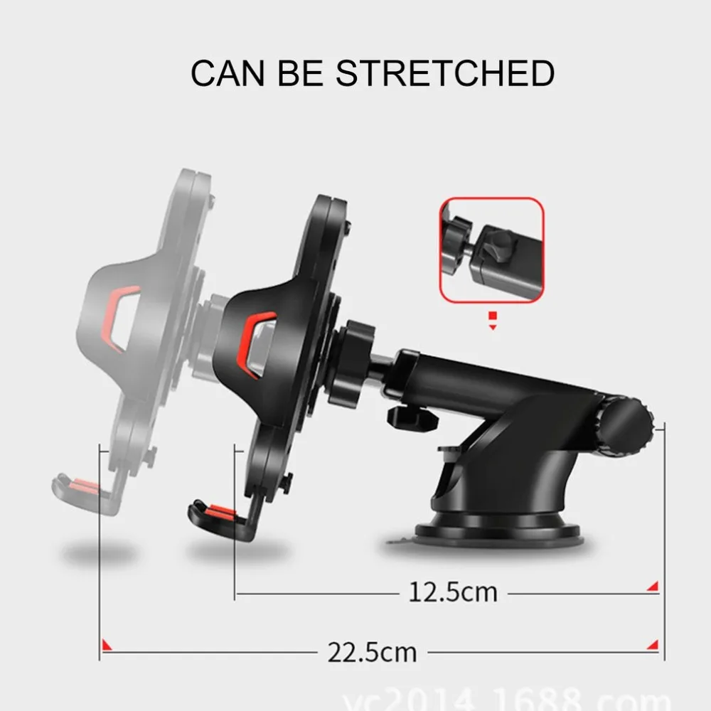 Multifunction Car Phone Holder Dashboard Windshield Mount Holder Stand 360 Rotation Navigation Stand Universal for Cellphones